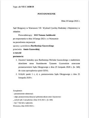 [VIDEO] Pozew o 50 000 000 zł przeciwko polskiemu systemowi Wymiaru Sprawiedliwości złożył dziś w Warszawie ojciec, który mając pełnię władzy rodzicielskiej, został przez „niezależnego i niezawisłego sędziego” pozbawiony kontaktu z dzieckiem!