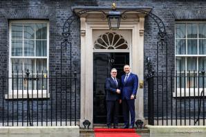 [VIDEO] Rozmowy Prezydenta RP Karola Nawrockiego z Premierem Wielkiej Brytanii Keirem Starmerem