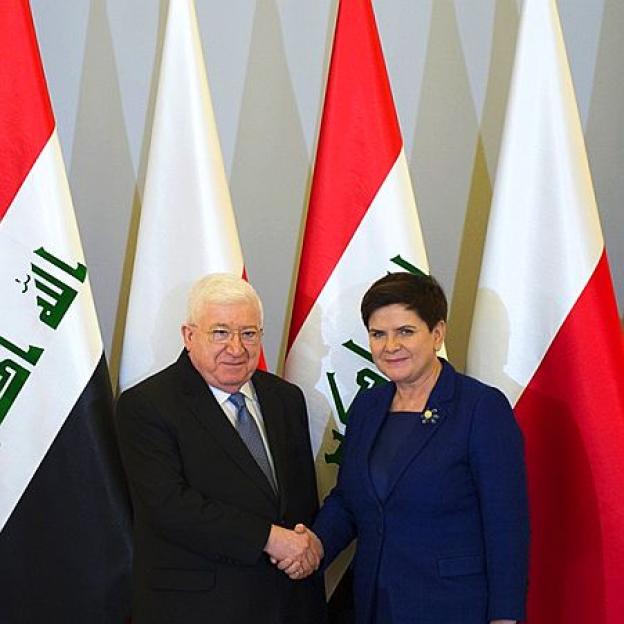 [VIDEO] O gospodarce o pomocy humanitarnej premier Beata Szydło z prezydentem Iraku