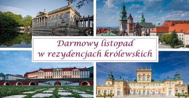 Rusza „Darmowy listopad”: rezydencje królewskie zapraszają zwiedzających